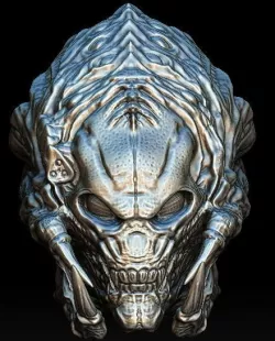 Predalien predator bio mask 3D model