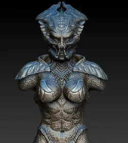 Queen Predator bust  3D model