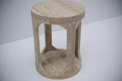 Restoration hardware MARTENS ROUND SIDE TABLE 3D model