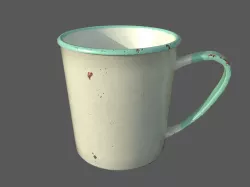 Rusty mug 3D model