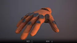 Sci-Fi Glove - Rigged and Animated Low-poly  3D model