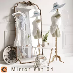Set Mirror 01 loft 3D model
