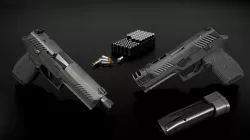 Sig Sauer P320 Full Size Modular 9MM Handgun Low-poly  3D model
