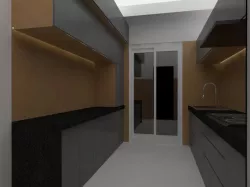 Small Compact Kitchen 3D model