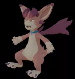 small dragon character 3D model
