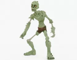 Stylized Zombie Character Animated Female Low-poly  3D model
