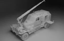 Survival crane truck resource harvester 3D model