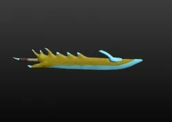 Sword Dragon - Class Code 3D model