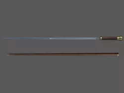 Swordstick Low-poly  3D model