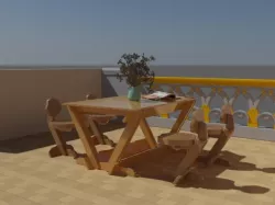 Table in the terrace