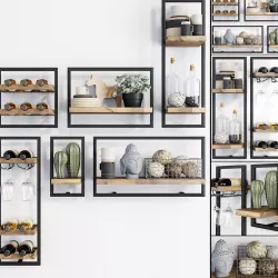 Teak House LOFT d-Bodhi Shelfmate wall shelves 3D model