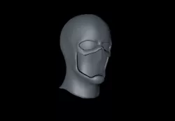 The Flash Season 4 Cowl Low-poly  3D model