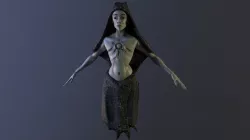 The Witch Low-poly  3D model
