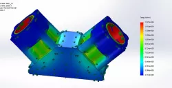Thermal analysing for V2 engine block