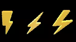 Thunder symbols voxel 3 3D model
