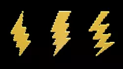 Thunder symbols voxel 5 3D model