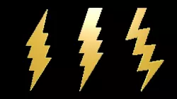 Thunder symbols voxel 6 3D model
