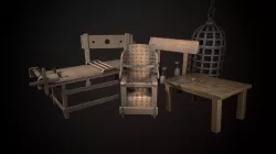 Torture Devices PACK Low-poly  3D model
