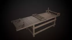Torture Rack Low-poly  3D model