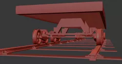 Train Wheels 3D model