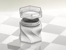 Twisted Hex Bottle - Salt & Pepper Shakers