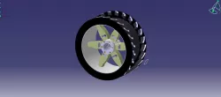 Tyre and wheel