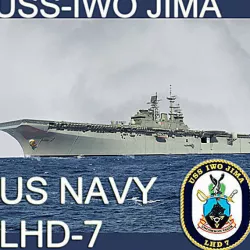 US Navy LHD-7 Iwo Jima Multipurpose Amphibious Assault Ship 3D model