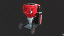 Vacuum cleaner Hurricane R2000 Low-poly  3D model
