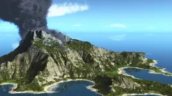 Volcano island in Vue  3D model