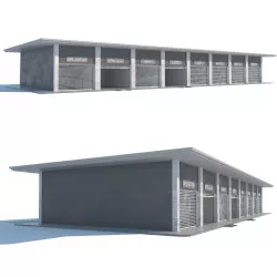 Workshop Building 3D model