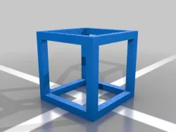 3D empty cube size 1 20% filament