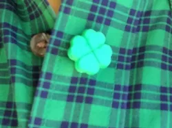 4 Leaf Clover Button or Cufflink