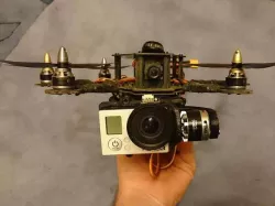 Blackout Spider Hex Gimbal Mount (Storm32 + MotorPixie Mini Gimbal)