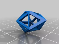 gyroelongated square dip pyramid
