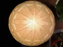Hiking Pole handle - spherical Kikuchi map
