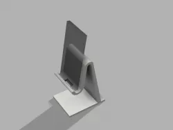 iPod Touch stand with charger hole