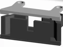 Lisam 210 Double LED strip (ws2812) holder.
