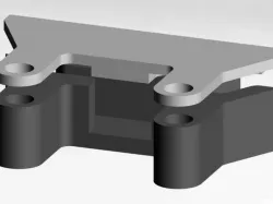 Lisam 210 SINGLE LED strip (ws2812) holder.