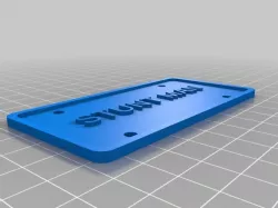 Motorcycle license plate