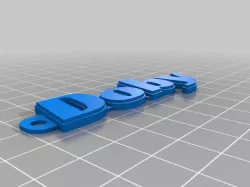 My Customized Multiline Tag or Keychain