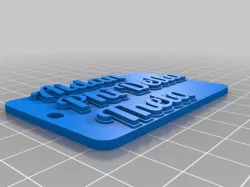 My Customized Multiline Tag or Keychain