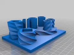 My Customized Polygon Columns with Holes and a Twist ()