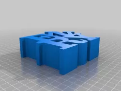 My Customized WORD Sculpture