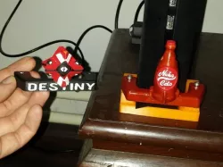 Playstation 4 vertical stand Destiny,Fallout (games logos)