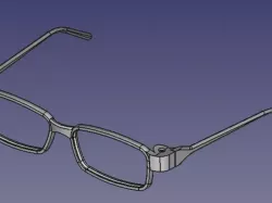 Printable Eyeglasses Frame (Bronx E Black 145)