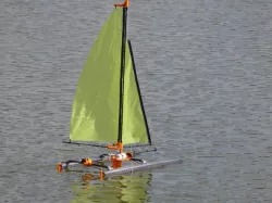 rc katamaran sailboat