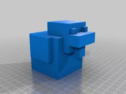 Sitting Minecraft Chicken