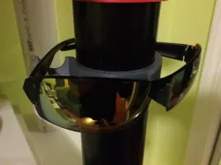 Snap-on glasses holder for 60mm or 2" PVC pipe