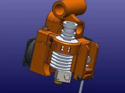 Ultimaker E3Dv5 mount with Tilt z-probe