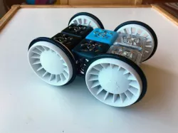 Updated wheels for Cubelets modular robot, with freewheel option